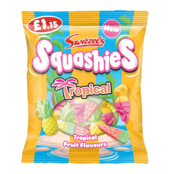 Swizzels Squashies Tropical Flavour Gums 100g