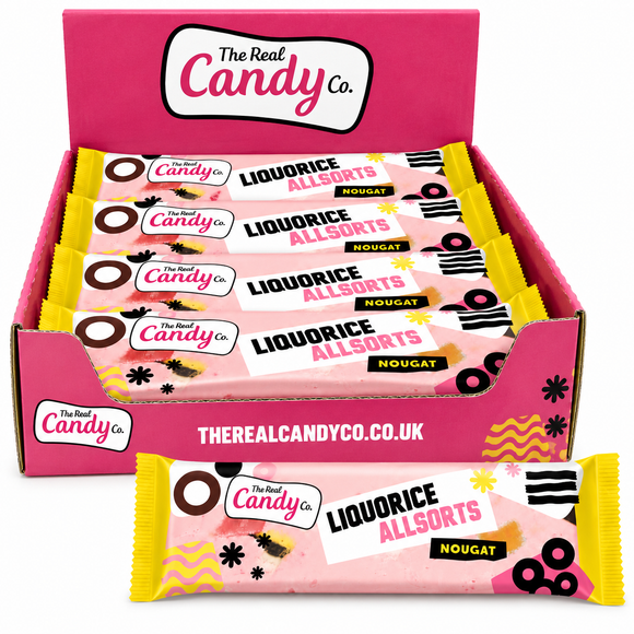 The Real Candy Co. Liquorice Allsorts Nougat Bars 130g