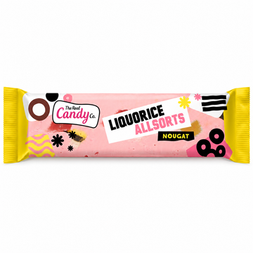 The Real Candy Co. Liquorice Allsorts Nougat Bars 130g