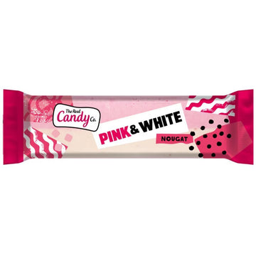 The Real Candy Co. Pink & White Nougat Bars 130g