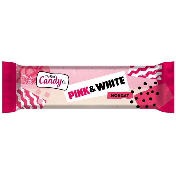 The Real Candy Co. Pink & White Nougat Bars 130g