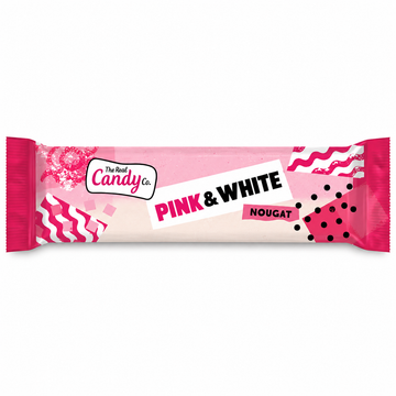 The Real Candy Co. Pink & White Nougat Bars 130g