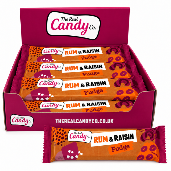 The Real Candy Co. Rum & Raisin Fudge Bar 130g