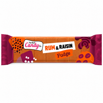 The Real Candy Co. Rum & Raisin Fudge Bar 130g