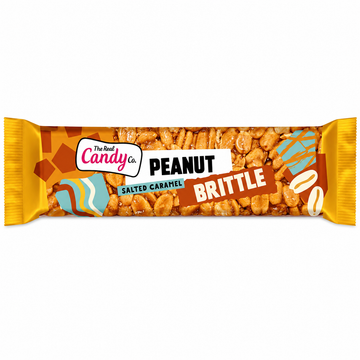 The Real Candy Co. Salted Caramel Peanut Brittle Bar 100g