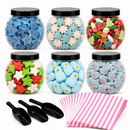 Themed Party Sweet Jar Buffet - Up to 75 People inc Scoops & Pick & Mix Bags