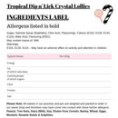 Tropical Dip n' Lick Crystal Lollies