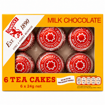 Tunnock's Milk Chocolate Tea Cakes 6 x 24g