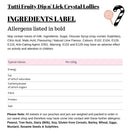 Tutti Fruity Dip n' Lick Crystal Lollies