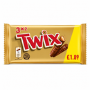 Twix Chocolate Bars 3 Multipack 120g PMP
