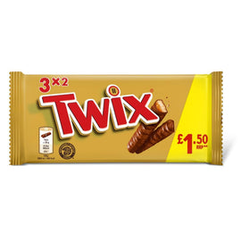 Twix Chocolate Bars 3 Multipack 120g