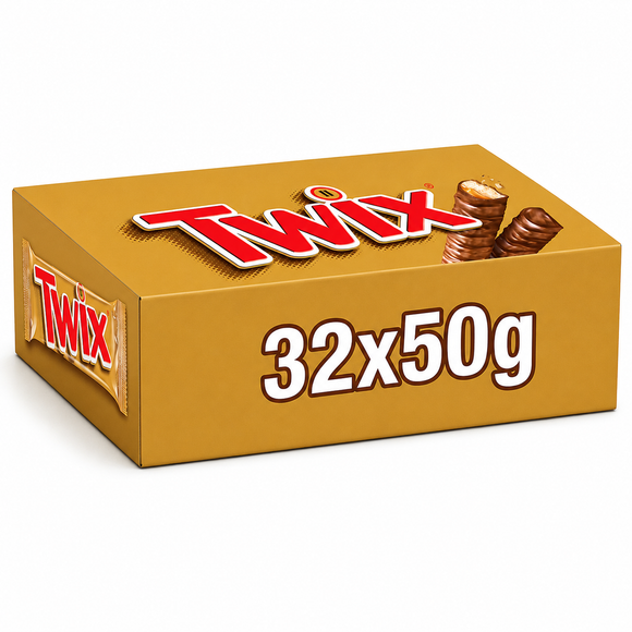 Twix Chocolate Biscuit Twin Bars 50g