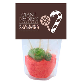 Apple & Raspberry Dip n' Lick Crystal Lollies