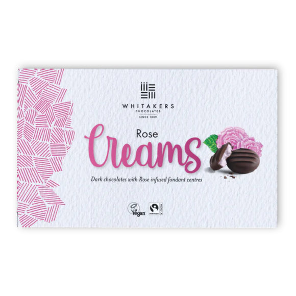Whitakers Dark Chocolate Rose Fondant Creams 150g