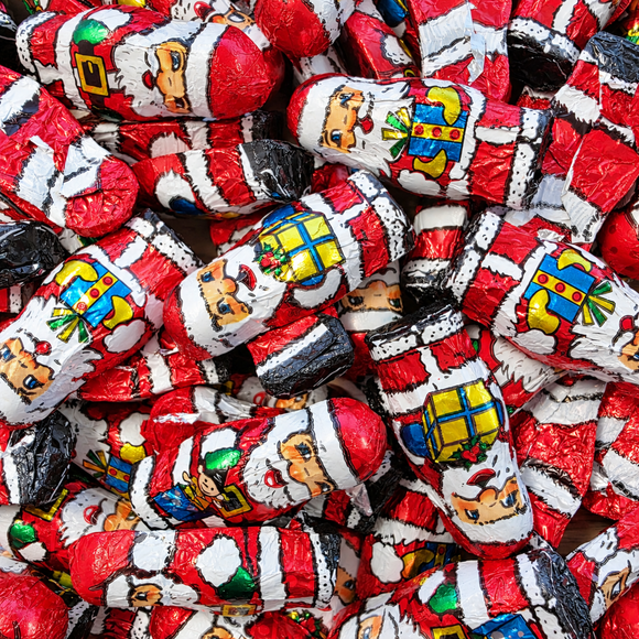 Solid Milk Chocolate Santas