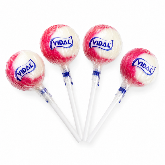 Vidal Lotta Lollies Strawberry & Cream Lollipops