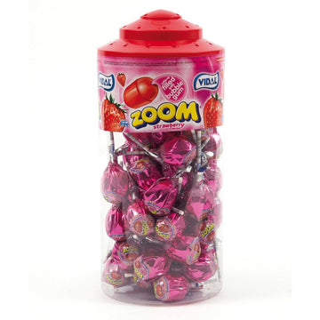 Vidal Mega Zoom Strawberry Lollipops