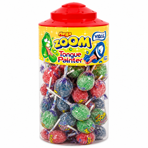 Vidal Mega Zoom Tongue Painter Lollies