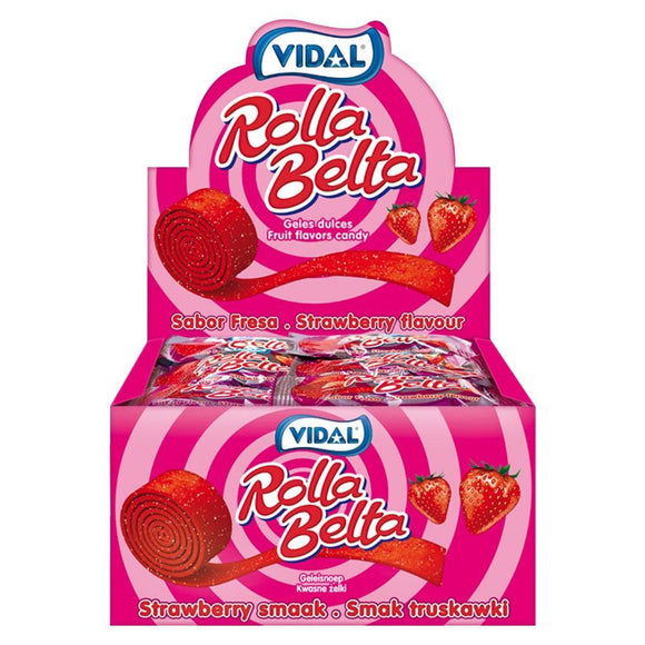 Vidal Rolla Belta Strawberry Rolls 20g