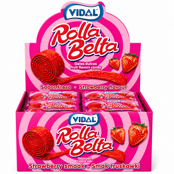 Vidal Rolla Belta Strawberry Rolls 20g