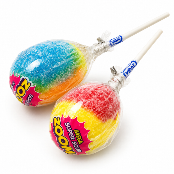 Vidal Super Sour Mega Zoom Lollies