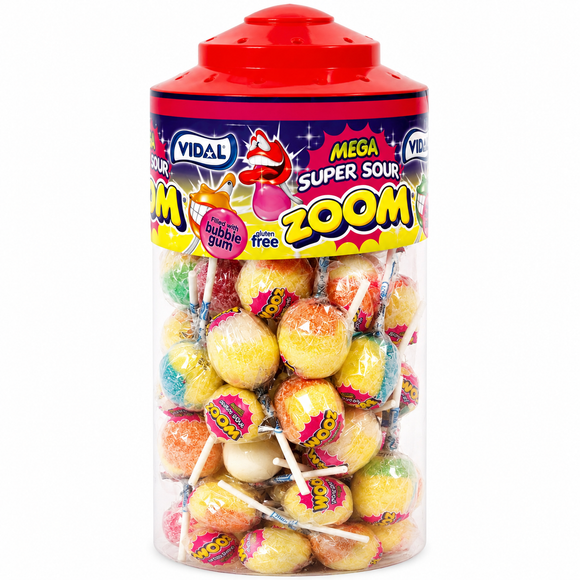 Vidal Super Sour Mega Zoom Lollies