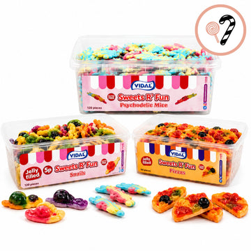 Vidal Sweets Bundle 3 Tubs for £20