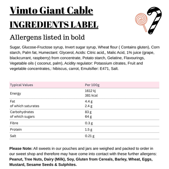 Vimto Giant Cable