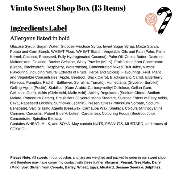 Vimto Sweet Shop Box (13 Items)