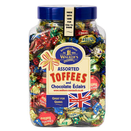 Walker's Nonsuch Assorted Toffee & Chocolate Eclairs Jar 1.25kg