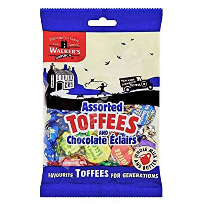 Walker's Nonsuch Assorted Toffees & Eclairs Bag 150g