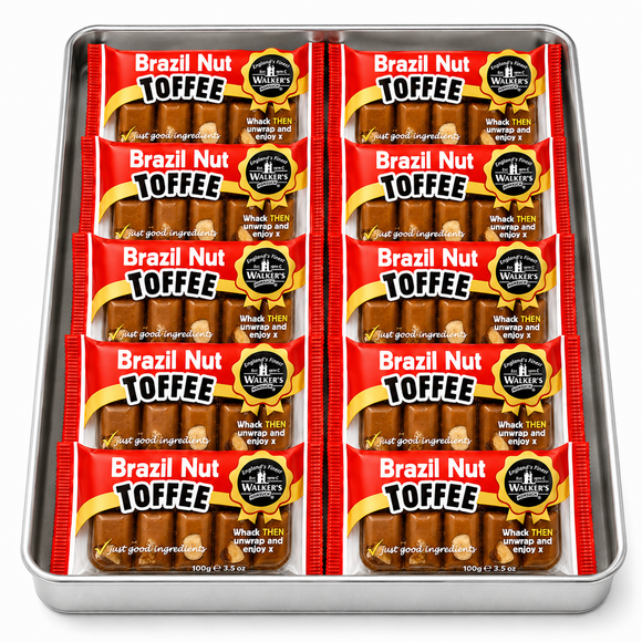 Walker's Nonsuch Brazil Nut Toffee Bars 100g