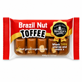 Walker's Nonsuch Brazil Nut Toffee Bars 100g