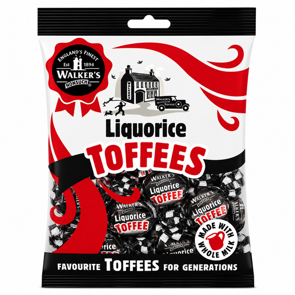 Walker's Nonsuch Liquorice Toffee Bags 150g