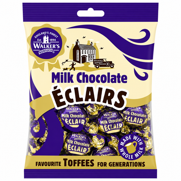 Walker's Nonsuch Milk Chocolate Eclairs 150g