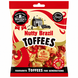 Walker's Nonsuch Nutty Brazil Toffees Bag 150g