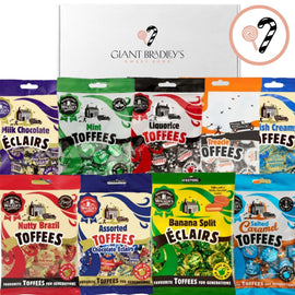 Walker's Nonsuch Toffee & Eclairs Sweet Shop Box (9 x 150g Bags)