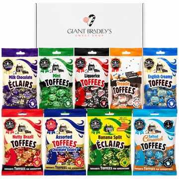 Walker's Nonsuch Toffee & Eclairs Sweet Shop Box (9 x 150g Bags)