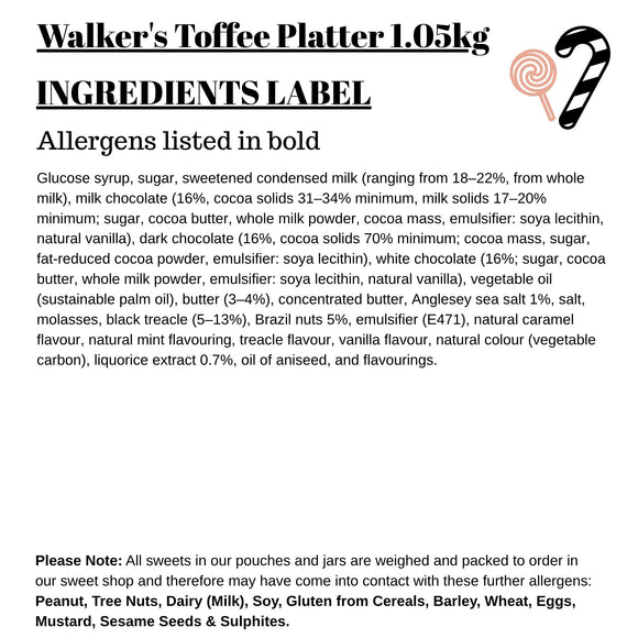Walker's Toffee Platter 1.05kg
