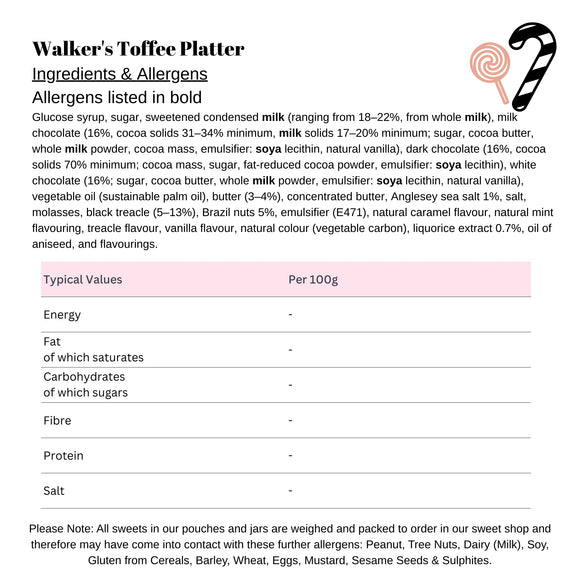Walker's Toffee Platter 1.05kg