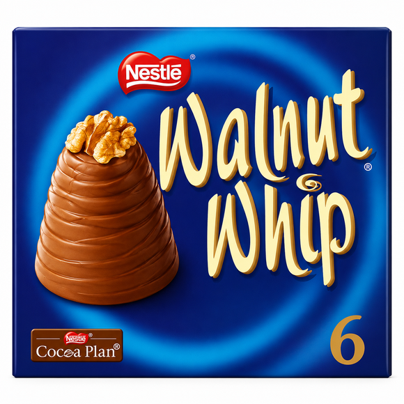 Walnut Whip Chocolate Gift Box 6 Pack 180g