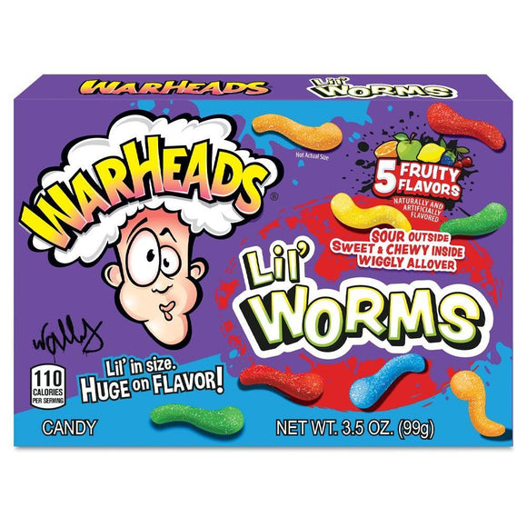 Warheads Lil' Worms Theatre Box 99g