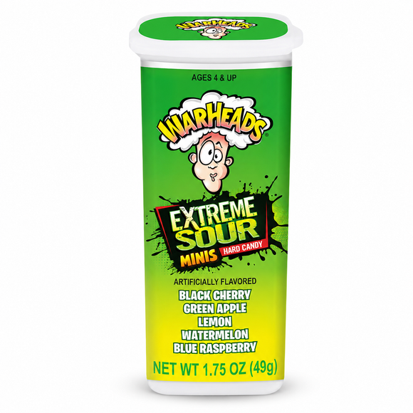 Warheads Mini Extreme Sour Hard Candy 49g