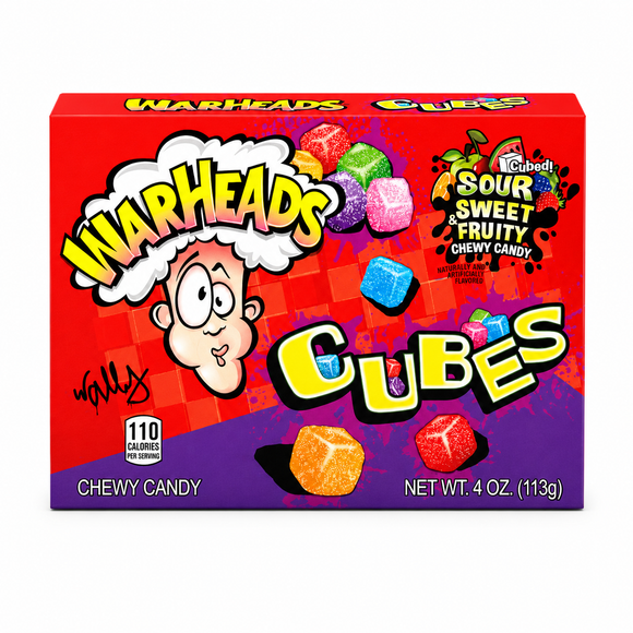 Warheads Sour Chewy Cubes 113g