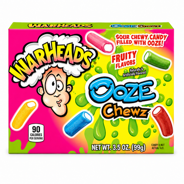 Warheads Sour Ooze Chewz Theatre Box 99g