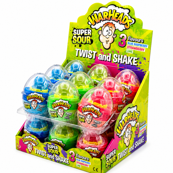 Warheads Super Sour Twist & Shake Eggo 18g