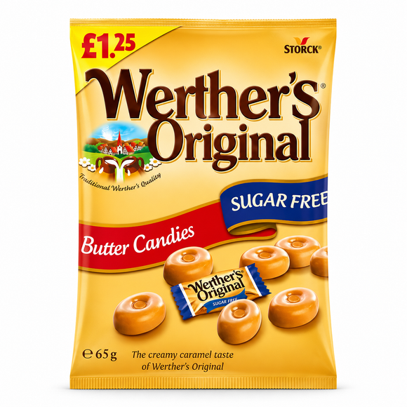 Werther's Original Sugar Free Butter Candies 65g PMP