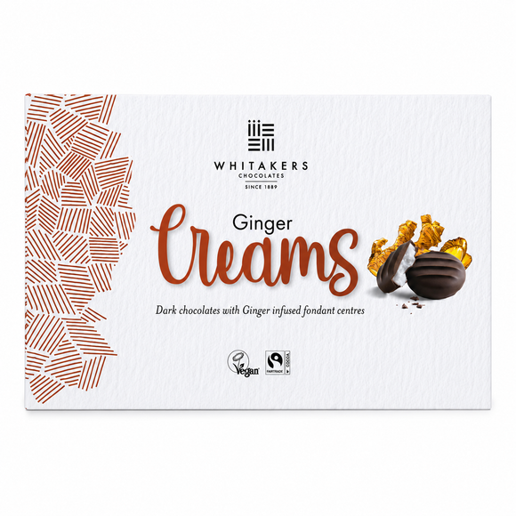 Whitakers Dark Chocolate Ginger Fondant Creams 150g