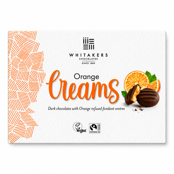 Whitakers Dark Chocolate Orange Fondant Creams 150g
