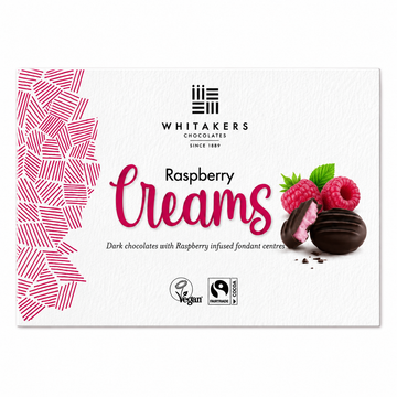 Whitakers Dark Chocolate Raspberry Fondant Creams 150g